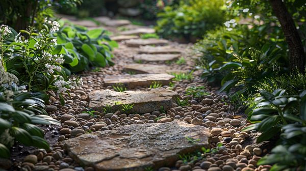 Créer une allée de jardin en pierre naturelle: élégance et durabilité